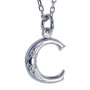 Letter C - Silver Celtic Initial Pendant